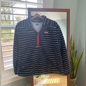 Vineyard Vines Break Stripe Sherpa SuperShep, size large